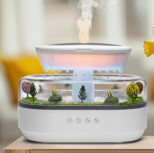 Raindrop Aroma Diffuser |Relaxing Mist Humidifier with Mini Garden Design