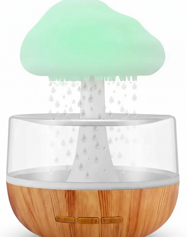 Cloud Rain Humidifier with LED Night Light & Aroma Diffuser | Luxury Room Decor