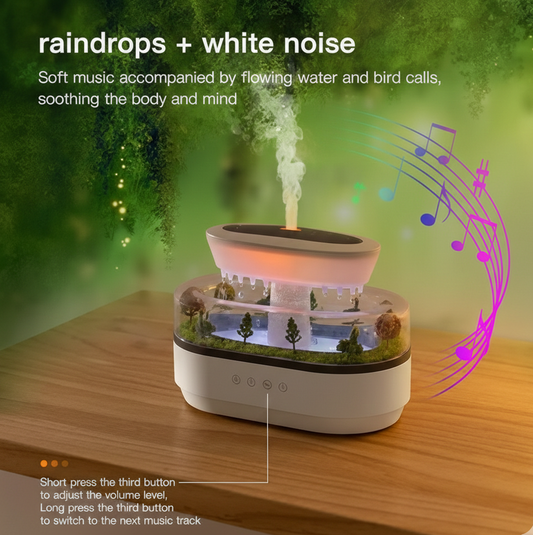 Raindrop Aroma Diffuser |Relaxing Mist Humidifier with Mini Garden Design