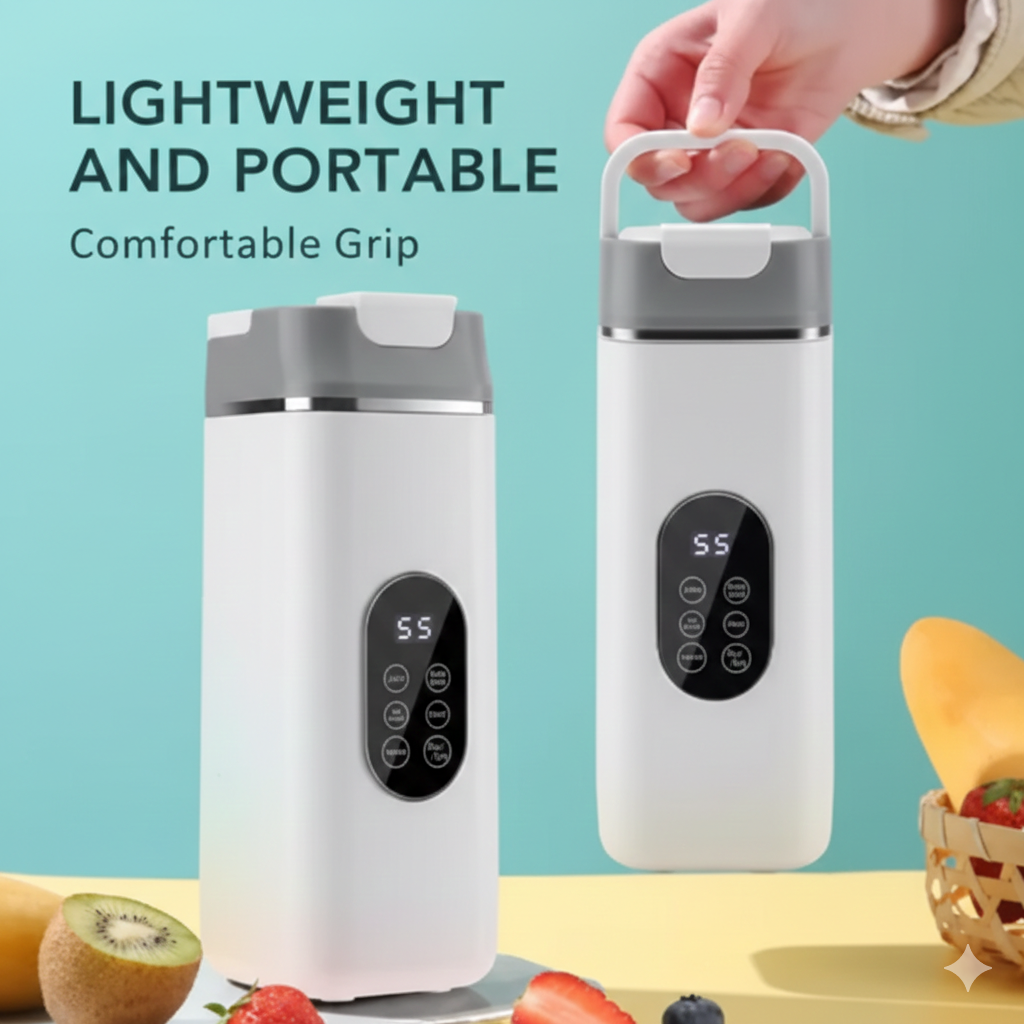 Foldash™ Portable Rechargeable Blender Bottle – 420ML