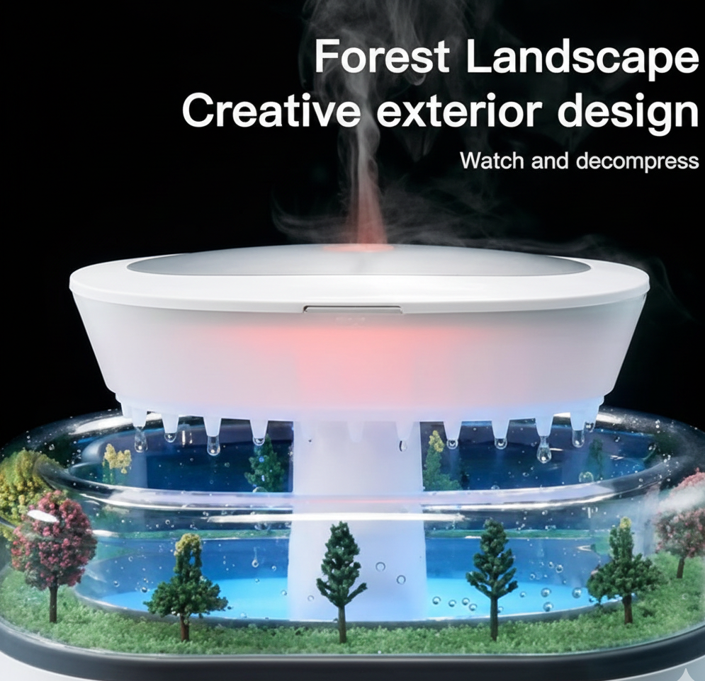 Raindrop Aroma Diffuser |Relaxing Mist Humidifier with Mini Garden Design