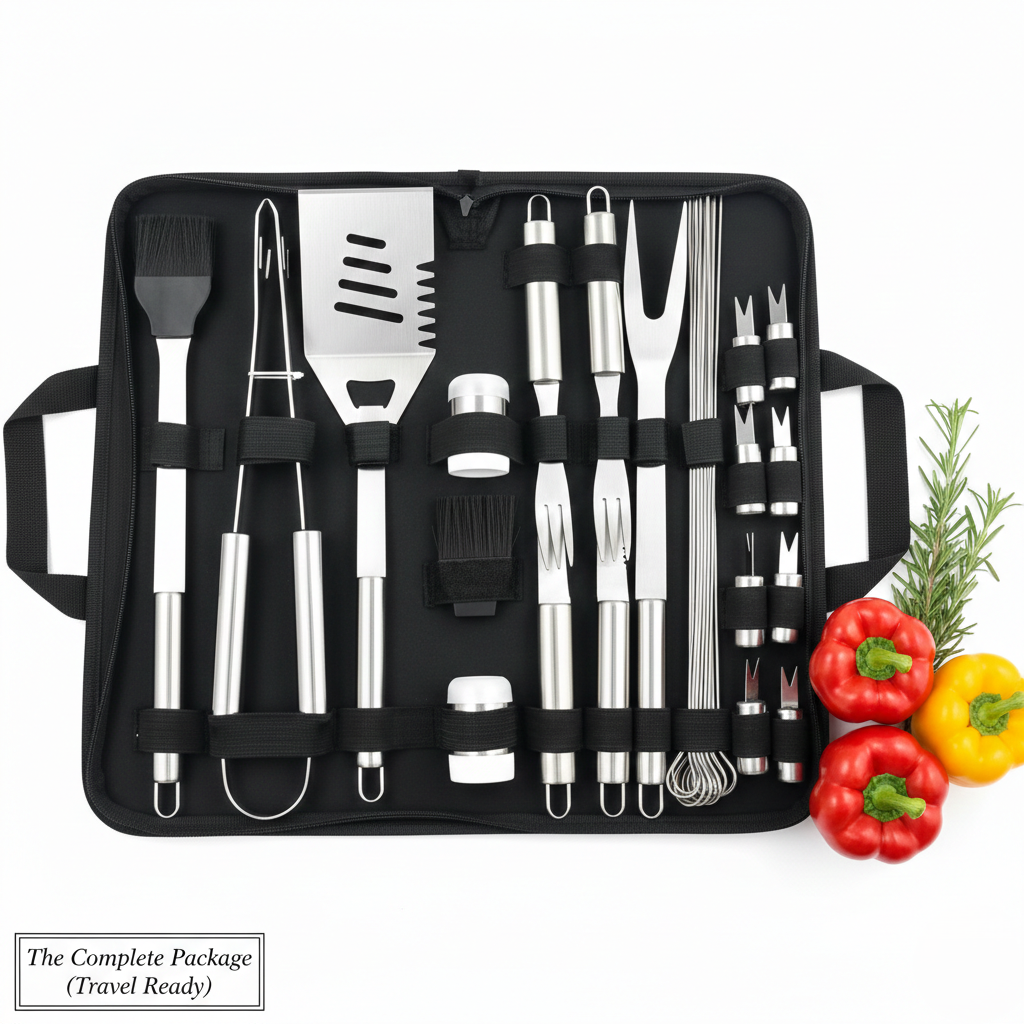 Professional BBQ Grill Tool Set