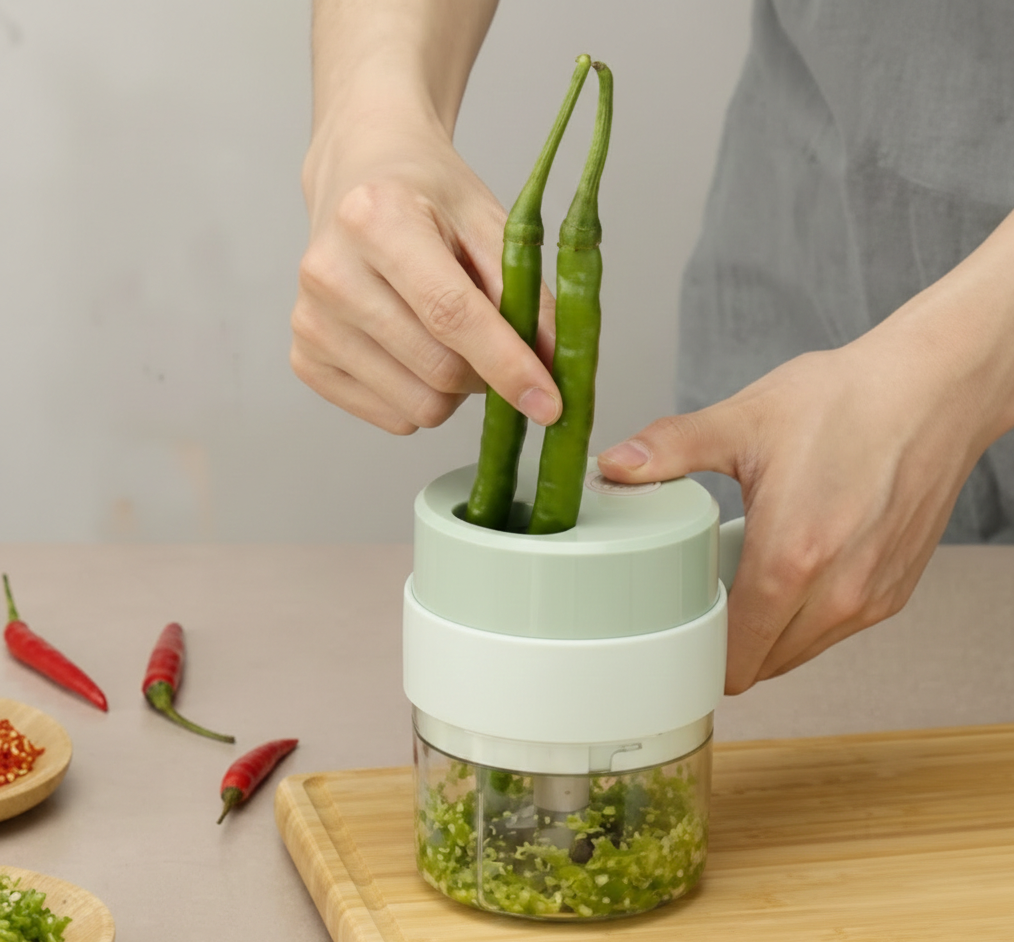 Household Multifunctional Wireless Electric Garlic Masher